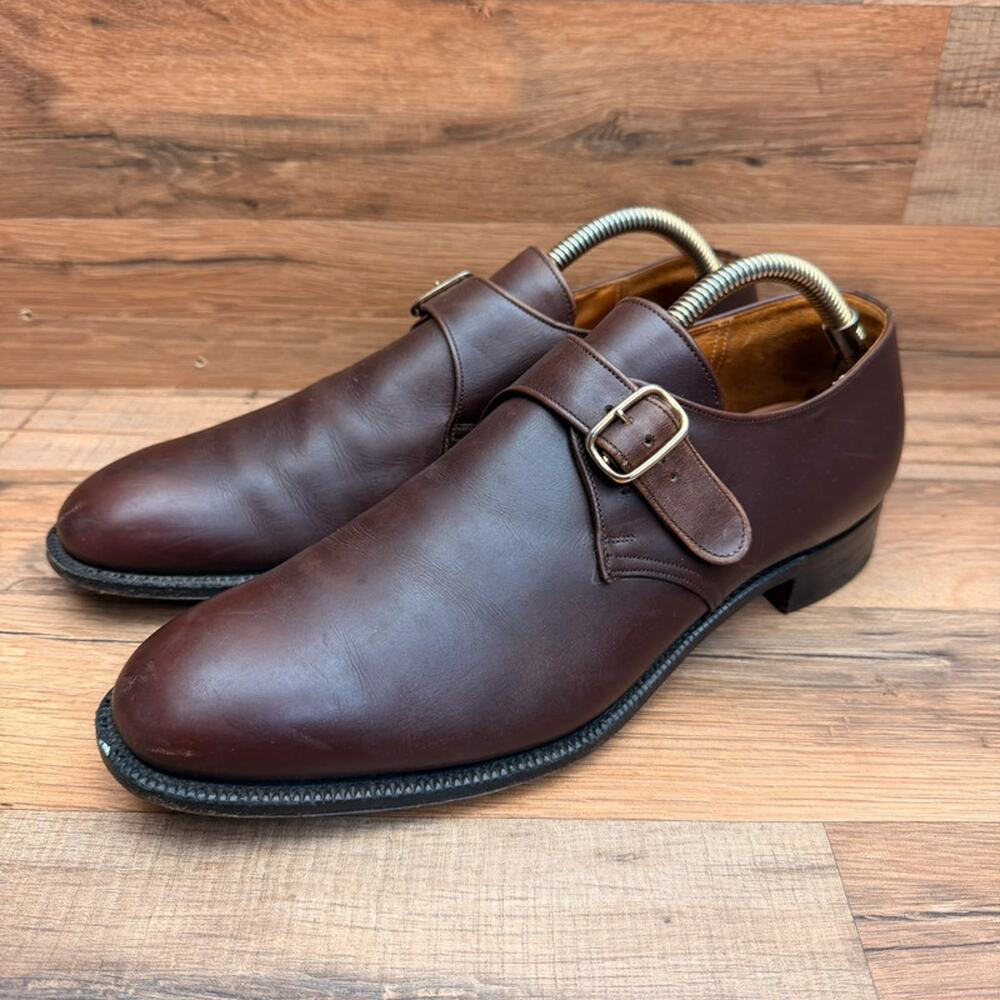 Church's Shoes Size10 Piccadilly Leather Monk Strap BlacK